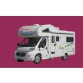 Fiat 4 berth Birdsville australia camper van hire