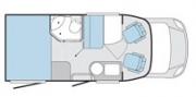 Caravan Daalmann Harmony Class - Knaus Van TI 550 MD campervan rental germany