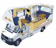 Britz Campervan Rentals NZ 6 Berth - Frontier new zealand camper van hire
