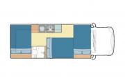 Kangaroo Campervan Rentals 6 Berth DLX australia camper rental