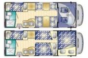 Star Drive France - Unlimited km Category C: Sky 70 or similar motorhome rental france