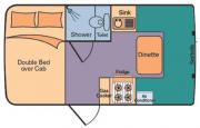Kangaroo Campervan Rentals 4 Berth Basic australia camper rental