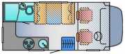 18 Ft 4 Berth Motorhome motorhome rental - uk