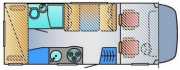 21 Ft 4-6 Berth Motorhome motorhome rental - uk