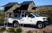 Double Cab 4X4 with two roof top tents motorhome rental south africa