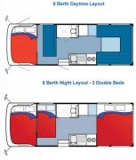 Pacific Horizon Motorhomes 6 Berth Eclipse - Pacific Premium motorhome rental new zealand
