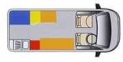 2 Berth Camper Van HI-TOP motorhome rental - uk