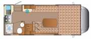 Irish Camper Vans Carioca 625 - 5 Berth motorhome hire ireland