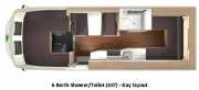 Kea Campers NZ 6 Berth Deluxe Kea - 6ST new zealand camper van hire