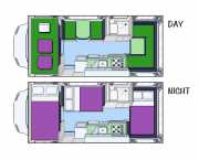 Pure Motorhomes New Zealand 6 Berth Ford Transit new zealand camper van hire