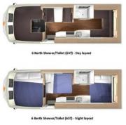 Jirra Motorhomes 6 Berth Deluxe Motorhome (6ST) motorhome rental australia