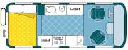 Westcoast Mountain Campers Deluxe Van Conversion (VC) rv rental calgary