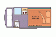 Camperman Australia AU 3 Berth Jesse Hightop australia camper rental