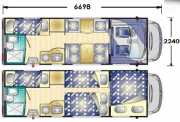 Star Drive Spain Category C: Sky 70 or similar motorhome rental spain