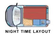 Brumby Campers AU 2 berth Sleepervan - manual motorhome tasmania
