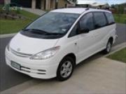 Toyota Tarago car hire - tasmania
