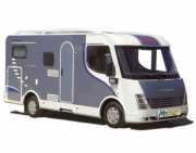 Compact Luxury Globebus I (or similar) motorhome hire france