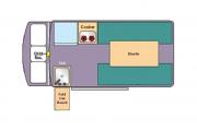 Hi-Top 2002 3 Seater campervan hire - brisbane