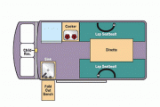 5 Berth Family Hightop campervan hire - brisbane