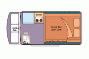 5 Berth Family Hightop campervan hire - brisbane