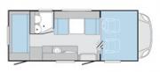 Caravan Daalmann Family Class - Knaus Sport Traveller 600 DKG / MKG motorhome rental holland