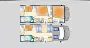 Comfort 5 Berth - or similar motorhome rental - italy