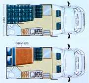 2 Berth Motorhome LP2B 250 motorhome rental - uk
