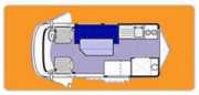 Easygo Campers NZ easygo 2 Berth with Shower & Toliet new zealand camper van hire