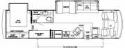 McLellan RV Class A 34ft Newmar Canyon Star with Double Slide rv rental california