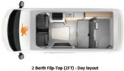 Kea Campers AU Kea 2+2 Flip Top Deluxe motorhome rental australia