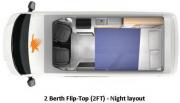 Kea Campers AU Kea 2+2 Flip Top Deluxe motorhome rental australia