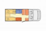 Comfort Standard T5841 (or similar) motorhome hire italy