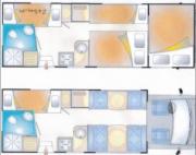Chariots Motorhome Hire 7 Berth Motorhome - CB7 - Automatic motorhome rental uk