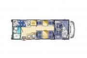 Large Motorhome - Katamarano 6 motorhome rental - italy