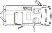 17.5' Van Camper Pop-Top rv rental - usa