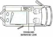 17.5' Van Camper Pop-Top rv rental - usa