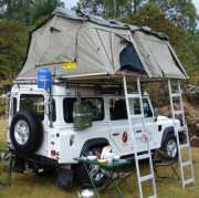 Land Rover - Defender Puma 110 camper hire south africa