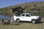 Toyota Hilux Double Cab Raider with 1 rooftent camper hire south africa