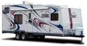 Corona Motorhome Rentals 2008 26ft Redline Toy Hauler motorhome rental usa