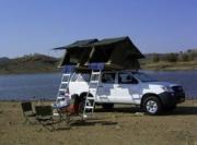 Toyota Hilux Double Cab Raider with 2 rooftents camper hire south africa