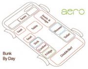 Bunk Campers Ireland  Aero - 2 Berth Delux Bunk Camper motorhome hire ireland