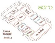 Bunk Campers Ireland  Aero - 2 Berth Delux Bunk Camper motorhome hire ireland