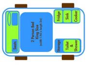Bunk Campers Ireland  Aero - 2 Berth Delux Bunk Camper motorhome hire ireland