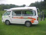 Toyota Hiace semi Hi Top 1999 campervan hire - new zealand