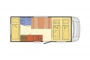 Pure Motorhomes Germany The FP GlobeR A 588 (2010)    (or similar) campervan rental germany
