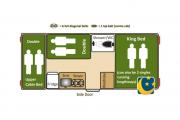 Coastal Campers New Zealand 6 berth motorhomes new zealand camper van hire