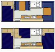 Britz Campervan Rentals AU 6 Berth - Frontier australia camper van hire