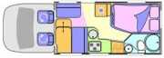 2/4 Berth -  Owl motorhome rental - uk
