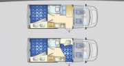 Van 2 Berth motorhome rental - italy